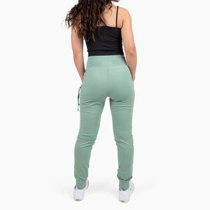 Buddha Pants Big Sur Jogger Pants Seaweed Elastic Waist Pockets Womens Size XS